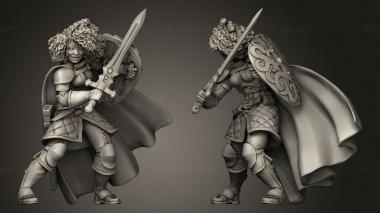 Military figurines TITANS Human Warrior 3d model