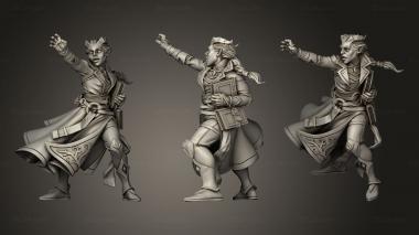 Military figurines TITANS Tiefling Sorcerer 3d model