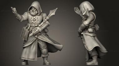 Military figurines TITANS Human Male Cleric 3d model