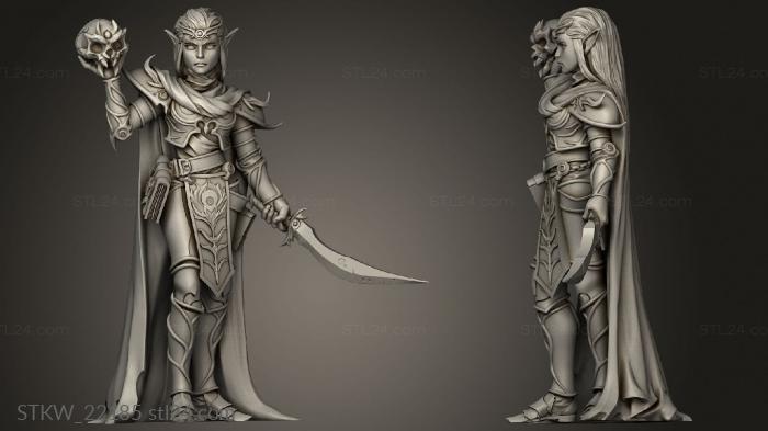 Military figurines (TITANS To Elf Necro, STKW_22185) 3D models for cnc