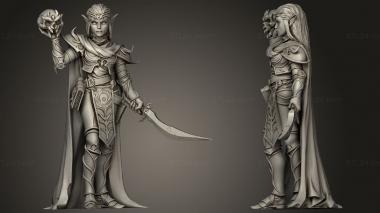 Military figurines TITANS To Elf Necro 3d model