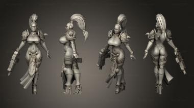 Military figurines bolter 3d model