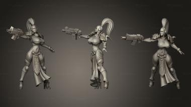 Military figurines bolter 3d model