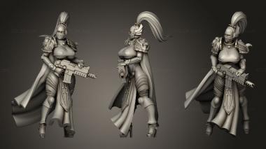 Military figurines bolter cloth 3d model