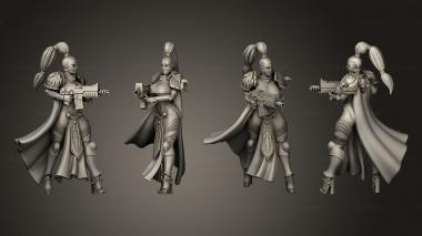 Military figurines bolter cloth 3d model