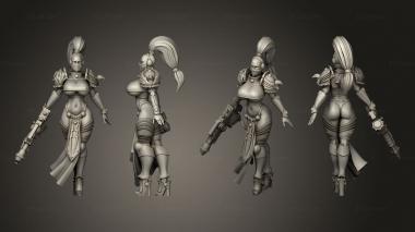 Military figurines flame 3d model
