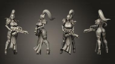 Military figurines flame 3d model