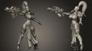 Military figurines flame 3d model