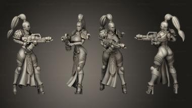 Military figurines flame 3d model
