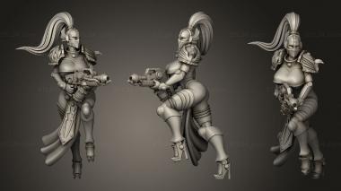 Military figurines flame 3d model
