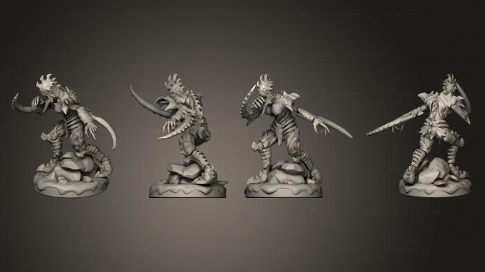 Military figurines (Affliction Pose 10, STKW_2221) 3D models for cnc