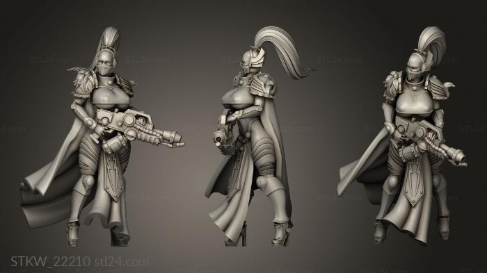 Military figurines (flame cloth, STKW_22210) 3D models for cnc