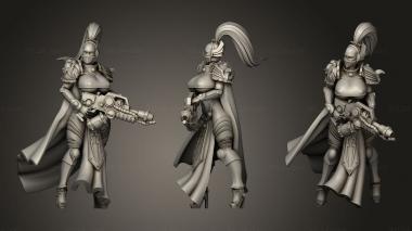 Military figurines flame cloth 3d model