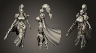 Military figurines flame cloth 3d model