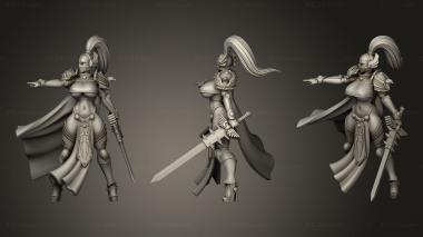 Military figurines knight cloth 3d model