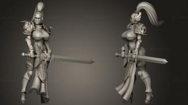 Military figurines sword 3d model
