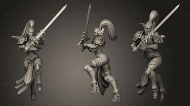 Military figurines sword 3d model