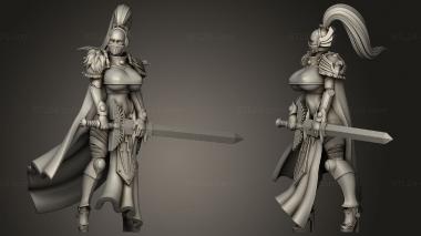 Military figurines sword cloth 3d model