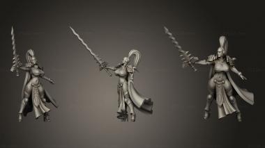 Military figurines sword cloth 3d model