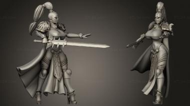 Military figurines sword cloth 3d model