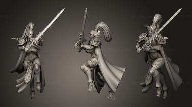 Military figurines sword cloth 3d model
