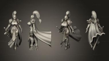 Military figurines sword cloth 3d model
