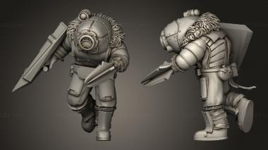 Military figurines TMC Lunar Ogres Auxilia Ogre sv 3d model