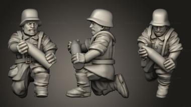 Military figurines GERMANY GER HOWITZER CREW 3d model