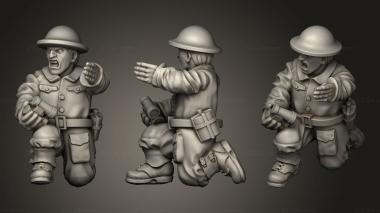 Military figurines GREAT BRITAIN HOWITZER CREW 3d model