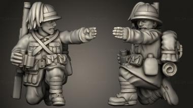 Military figurines ITALY Cannone ASSISTANT 3d model