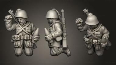 Military figurines ITALY Cannone ASSISTANT 3d model