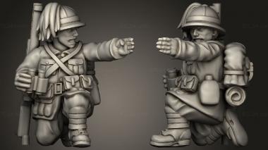Military figurines ITALY Cannone ASSISTANT 3d model