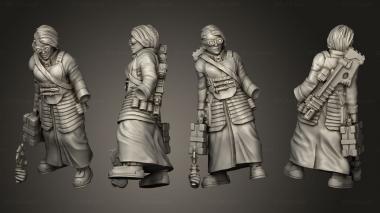 Military figurines Afterlife Female Surgeon 3d model