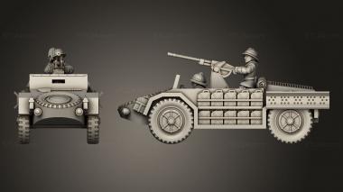 Military figurines ITALY VEHICLES SPA VIBERTI AS DRIVER 3d model