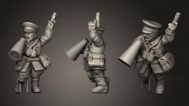 Military figurines RUSSIA INFANTRY POLITICAL COMMISSAR 3d model