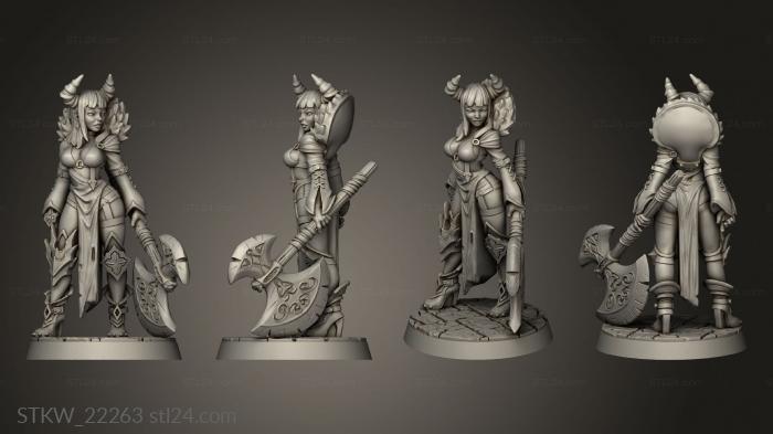 Military figurines (abyss Soraya, STKW_22263) 3D models for cnc