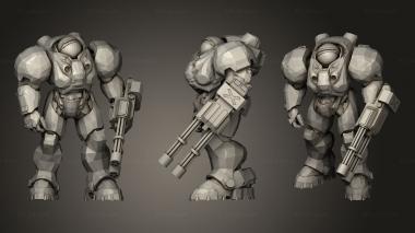 Military figurines TODO STARCRAFT space marine 3d model