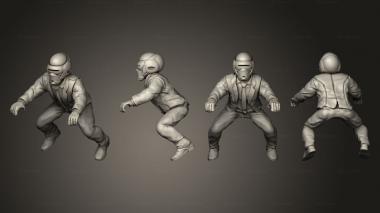 Military figurines AGENT B KR 3 3d model