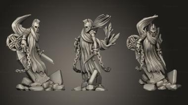 Military figurines Zombie Graveyard Ghost Keys 3d model