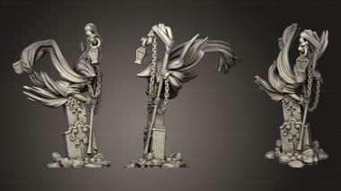 Military figurines Zombie Graveyard Ghost Lamp 3d model