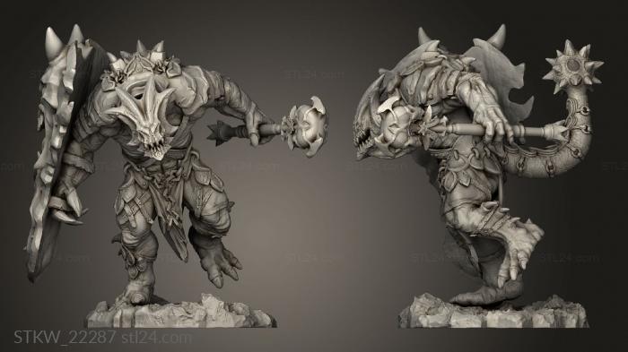 Military figurines (Outworld Vanguard, STKW_22287) 3D models for cnc