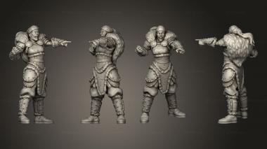 Military figurines MAIDENS LIOMAN 3d model