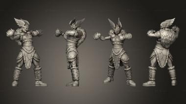 Military figurines MAIDENS THROWER PRE 3d model