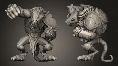 Military figurines TORCHLIGHT SEWERS BIG 3d model