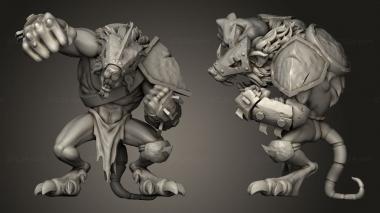 Military figurines TORCHLIGHT SEWERS BIG 3d model
