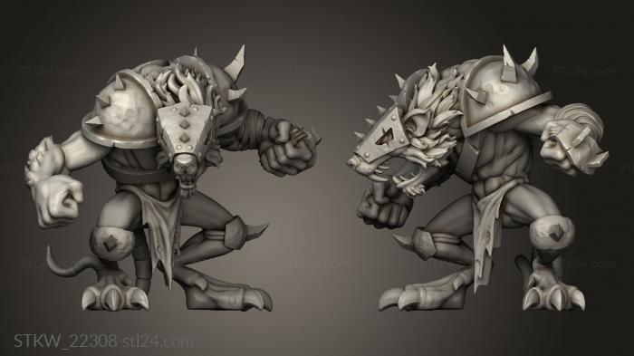 Military figurines (TORCHLIGHT SEWERS, STKW_22308) 3D models for cnc