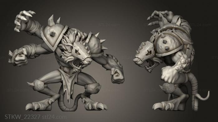 Military figurines (TORCHLIGHT SEWERS TWO, STKW_22327) 3D models for cnc