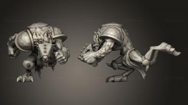 Military figurines TORCHLIGHT SEWER 3d model