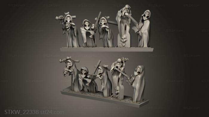 Military figurines (coven Broken Swords EC BS strip, STKW_22338) 3D models for cnc