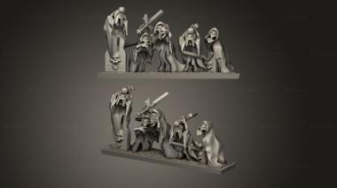 Military figurines coven Broken Swords EC BS strip 3d model